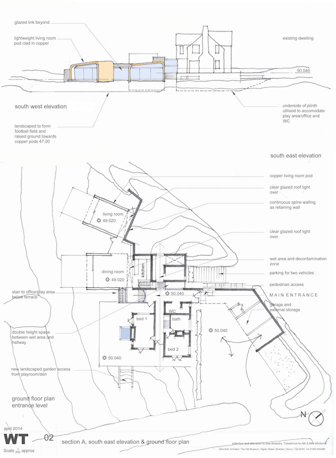 Alterations and extension to existing House, Trebetherick, 2014